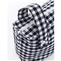 Sac organisateur pour poussette de bébé Mi bollito Noir Vichy 15 x 18 x 45 cm