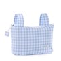 Sac organisateur pour poussette de bébé Mi bollito Bleu Vichy 15 x 18 x 45 cm