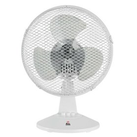 Ventilateur de Bureau Grupo FM 65786 25 W Ø 23 cm Blanc