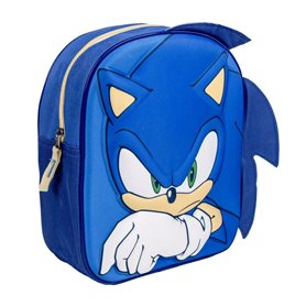 Cartable Sonic Bleu 22 x 27 x 10 cm