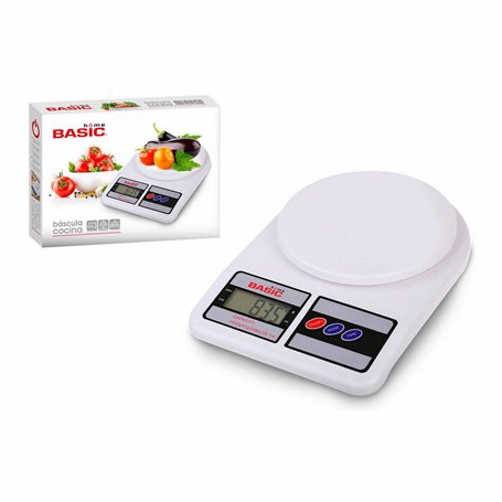 balance de cuisine Basic Home Numérique LCD 7 kg Blanc (23 x 16 x 3