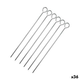 Ensemble de brochettes pour barbecue Wooow Métal 6 Pièces 30 cm (36 Unités)