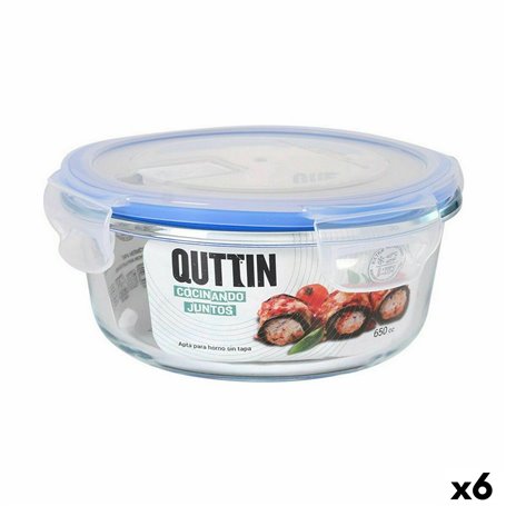 Boîte à lunch hermétique Quttin Ronde 650 ml ø 15