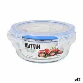 Panier-repas rond avec couvercle Quttin Transparent 400 ml Ø 13