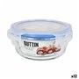 Panier-repas rond avec couvercle Quttin Transparent 400 ml Ø 13