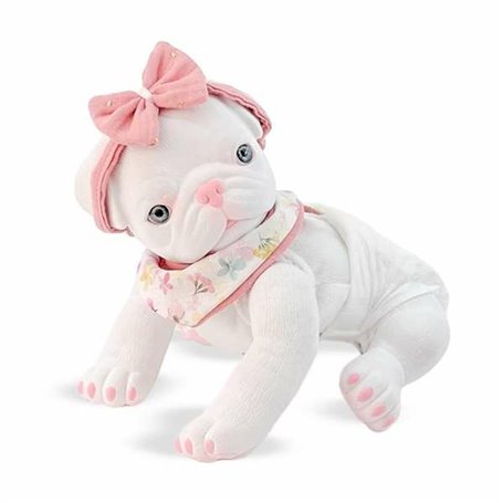 Jouet Peluche Berjuan Anireal Blanc Chien 35 cm