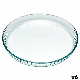 Moule à gâteaux Pyrex Classic Vidrio Transparent verre Plat Rond 25 x 25 x 4 cm 6 Unités