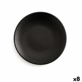 Assiette plate Anaflor Barro Anaflor Noir Faïence Ø 29 cm Viande (8 Unités)