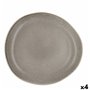 Assiette plate Bidasoa Gio Irrégulier Gris Céramique 26