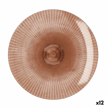 Assiette plate Quid Sunset Corail Plastique 26 cm (12 Unités)