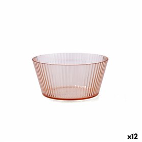 Bol Quid Sunset Corail Plastique 15 cm (12 Unités)