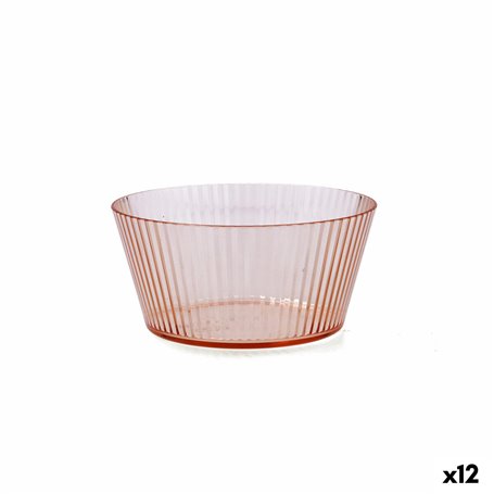 Bol Quid Sunset Corail Plastique 15 cm (12 Unités)