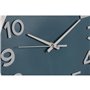 Horloge Murale Home ESPRIT Bleu Blanc Rose Moutarde PVC 30 x 4 x 30 cm (3 Unités)