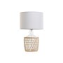 Lampe de bureau Home ESPRIT Blanc Marron Verre Corde 220 W 60 V 28 x 28 x 45 cm (2 Unités)