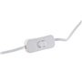 Lampe de bureau Home ESPRIT Blanc Marron Verre Corde 220 W 60 V 28 x 28 x 45 cm (2 Unités)