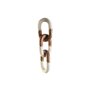 Figurine Décorative Home ESPRIT Blanc Marron Doré Chaîne 10 x 10 x 36 cm