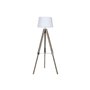 Lampadaire Home ESPRIT Blanc Marron Bois 40 x 40 x 150 cm