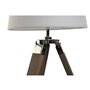 Lampe de bureau Home ESPRIT Blanc Marron Bois 36 x 36 x 60 cm