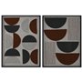 Cadre Home ESPRIT Noir Terre cuite Moderne Urbaine 60 x 3 x 80 cm (2 Unités)