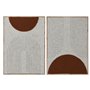 Cadre Home ESPRIT Beige Terre cuite Moderne Urbaine 50 x 3 x 70 cm (2 Unités)