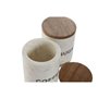 Boîte Home ESPRIT Blanc Marron Marbre Bois de manguier (2 Unités)