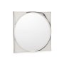 Miroir mural Blanc Noir Verre Cuir Synthétique 45 x 45 x 3 cm (4 Unités)