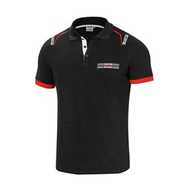 Polo à manches courtes Sparco Martini-R Noir