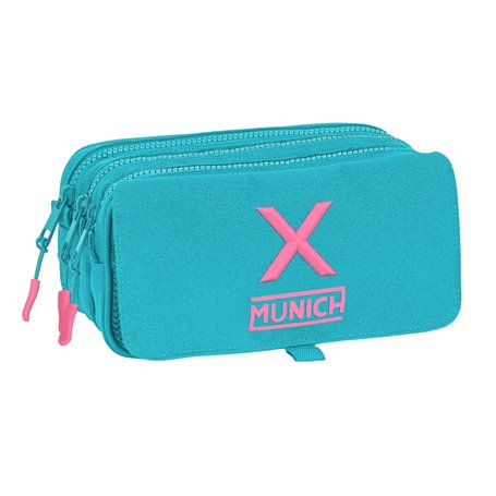 Trousse Fourre-Tout Triple Munich Turquesa Turquoise (21