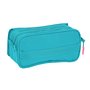 Trousse Fourre-Tout Triple Munich Turquesa Turquoise (21,5 x 10 x 8 cm)