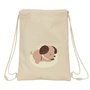 Sac à dos serré par des ficelles Safta Puppy Beige