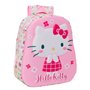 Sac à dos enfant 3D Hello Kitty Vert Rose 27 x 33 x 10 cm