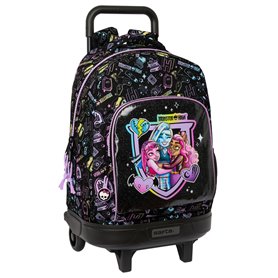 Cartable à roulettes Monster High Noir 33 x 45 x 22 cm