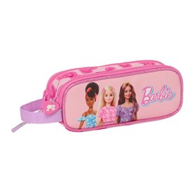 Trousse Fourre-Tout Double Barbie Love Rose 21 x 8 x 6 cm