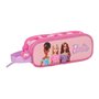 Trousse Fourre-Tout Double Barbie Love Rose 21 x 8 x 6 cm