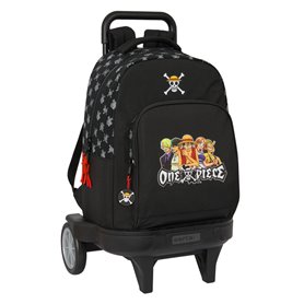 Cartable à roulettes One Piece Noir 33 x 45 x 22 cm