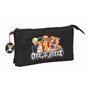 Trousse Fourre-Tout Triple One Piece Noir 22 x 12 x 3 cm