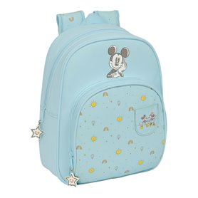 Cartable Mickey Mouse Clubhouse Baby Bleu clair 28 x 34 x 10 cm