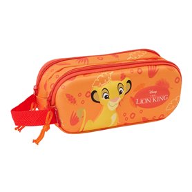 Trousse Fourre-Tout Double The Lion King Orange 21 x 8 x 6 cm 3D