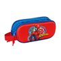 Trousse Fourre-Tout Double Spider-Man Rouge Blue marine 21 x 8 x 6 cm 3D