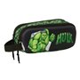 Trousse Fourre-Tout Double Hulk Noir Vert 21 x 8 x 6 cm 3D