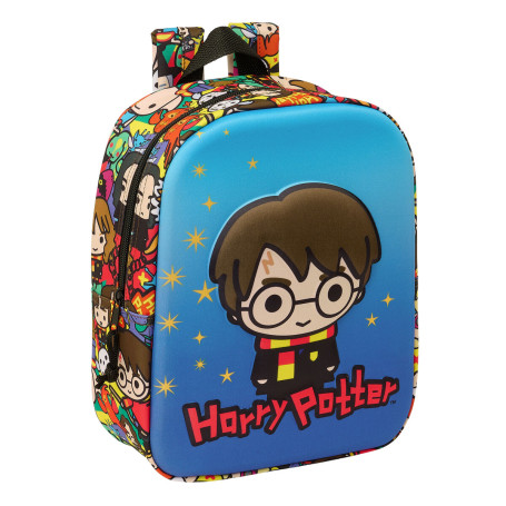 Cartable Harry Potter Bleu Multicouleur 22 x 27 x 10 cm 3D