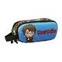 Trousse Fourre-Tout Double Harry Potter Bleu Multicouleur 21 x 8 x 6 cm 3D