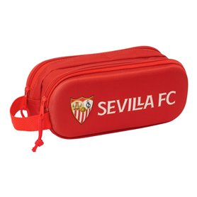 Trousse Fourre-Tout Double Sevilla Fútbol Club Rouge 21 x 8 x 6 cm 3D