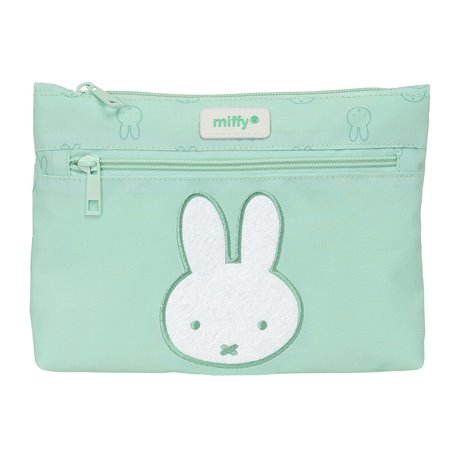 Trousse Fourre-Tout Double Miffy Menta Menthe 23 x 16 x 3 cm