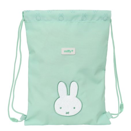 Sac à dos serré par des ficelles Miffy Menta Menthe 26 x 34 x 1 cm