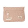 Trousse Fourre-Tout Double Sophie la Girafe Beige 23 x 16 x 3 cm