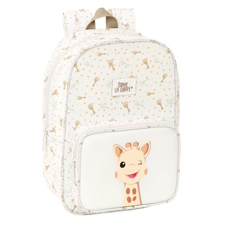 Cartable Sophie la Girafe Beige 20 x 28 x 8 cm