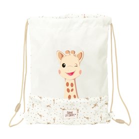 Sac à dos serré par des ficelles Sophie la Girafe Beige 26 x 34 x 1 cm