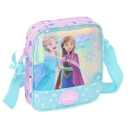 Sac à Bandoulière Frozen Cool days Violet Bleu ciel 16 x 18 x 4 cm