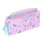 Trousse Fourre-Tout Triple Frozen Cool days Violet Bleu ciel 22 x 12 x 3 cm